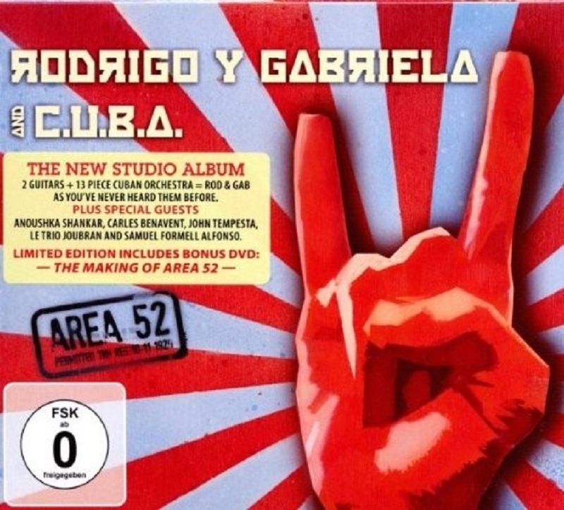 RODRIGO Y GABRIELA AND C.U.B.A. - AREA 52 2 CD + DVD NEU - Afbeelding 1 van 1